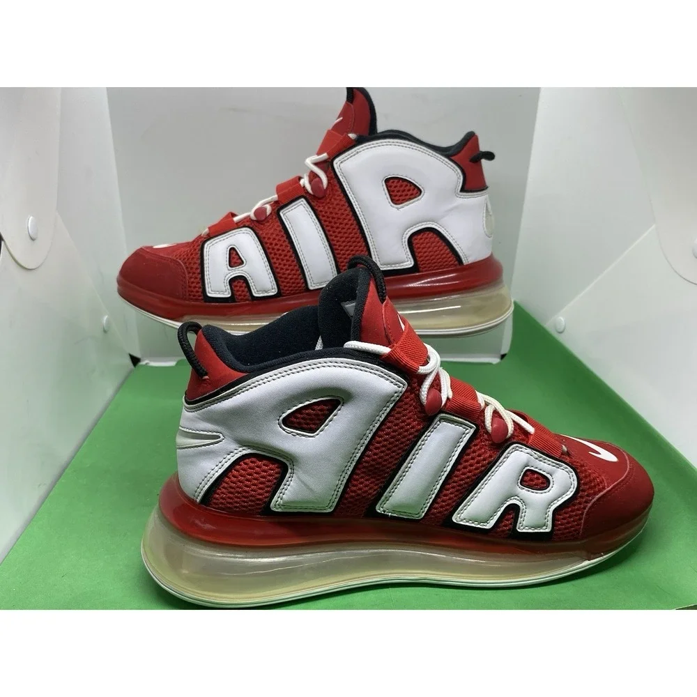 Nike Air Max More Uptempo 720 University Red CJ3662-600 Mens Sz 10.5